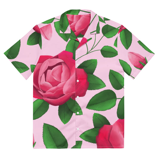 hawaii lokelani rose unisex aloha shirt