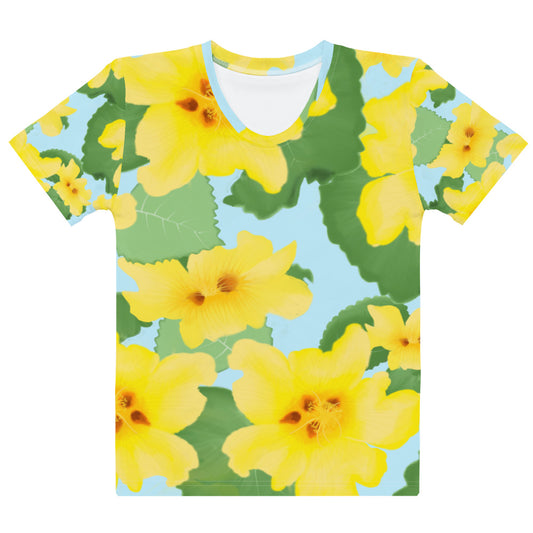 The Pua'ilima Flower, O'ahu Island, Women's T-shirt
