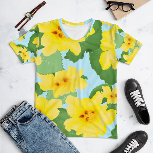 The Pua'ilima Flower, O'ahu Island, Women's T-shirt