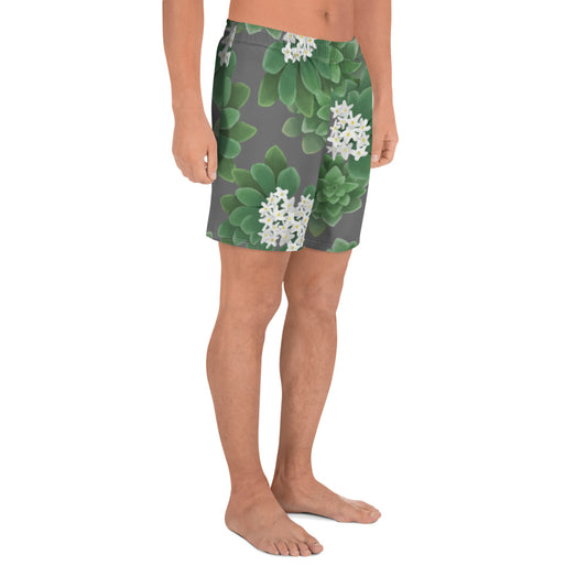 hawaii hinahina plant mens athletic long shorts model