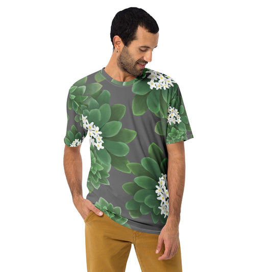 hawaii hinahina plant mens t-shirt front model