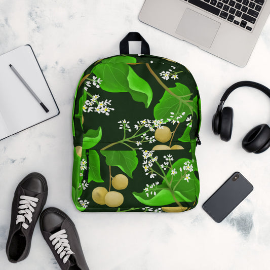 hawaii kukui nut flower backpack