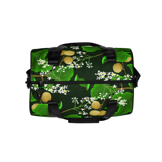 hawaii kukui nut flower gym bag top