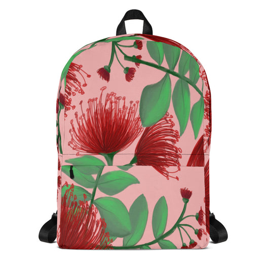 hawaii lehua flower backpack front