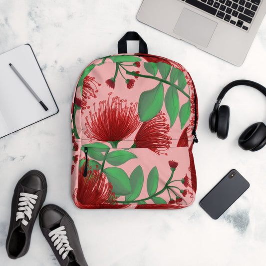 hawaii lehua flower backpack