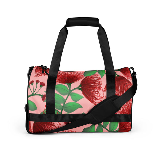 hawaii lehua flower gym bag