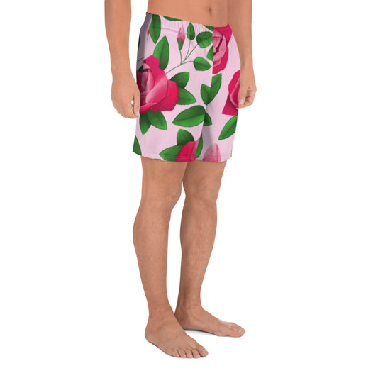 hawaii lokelani rose mens athletic long shorts model