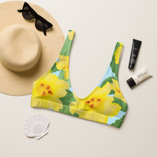 hawaii puailima flower bikini top