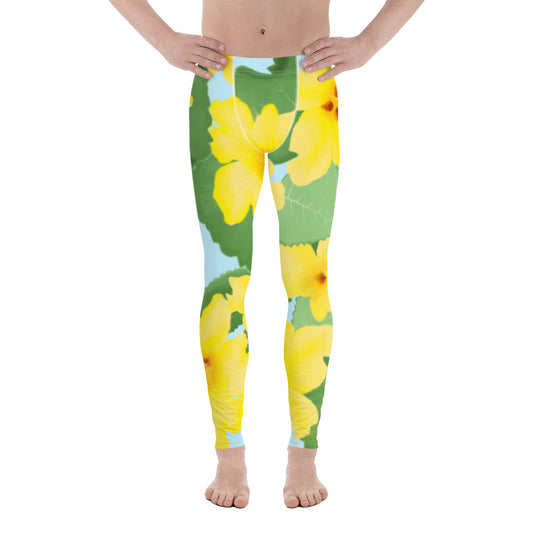 hawaii puailima flower mens leggings