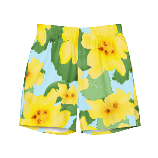 hawaii puailima flower men’s swim trunks