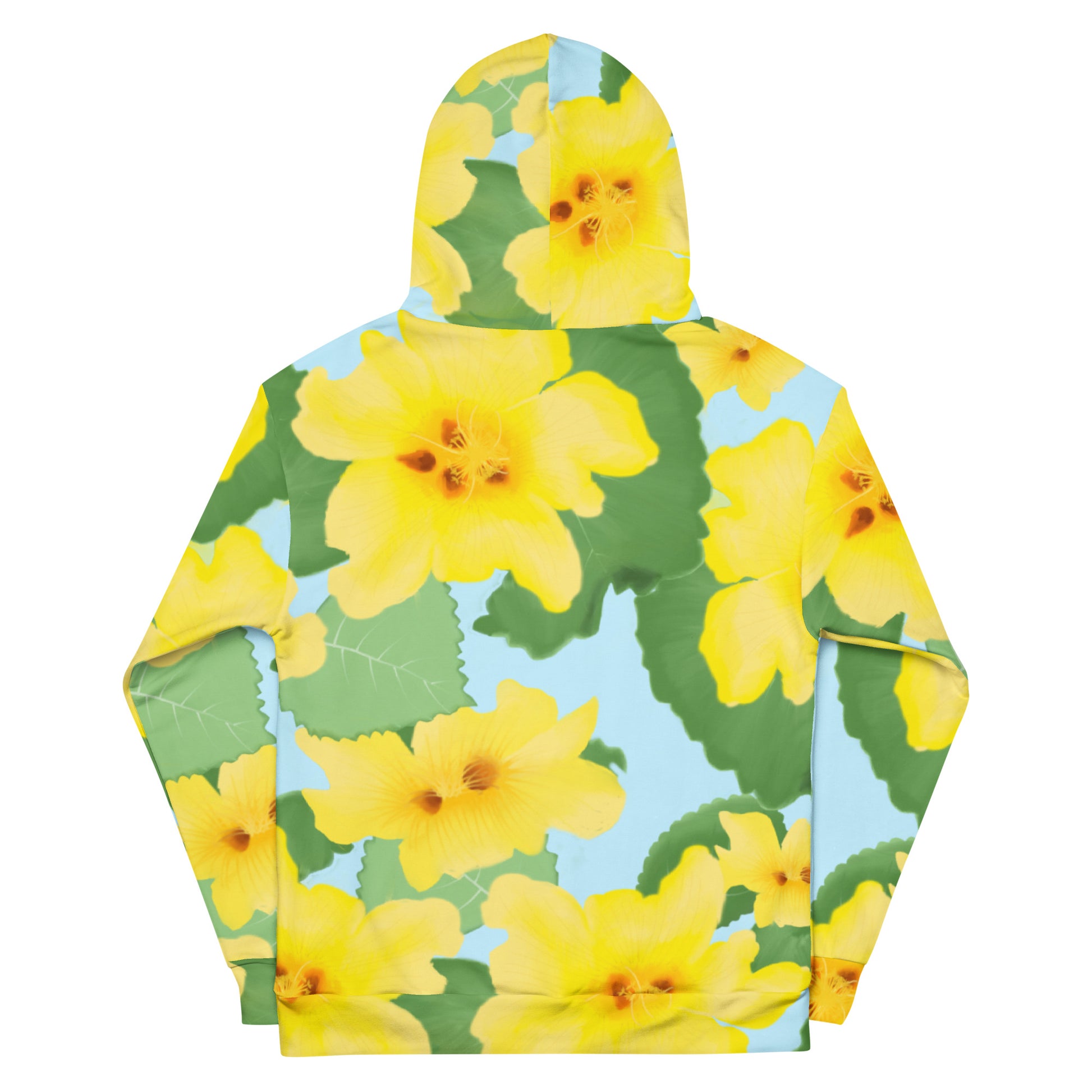 hawaii puailima flower unisex hoodie back