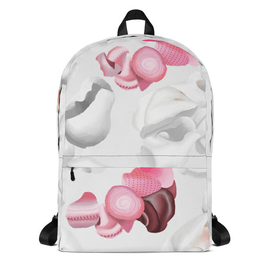 hawaii white pupu shell backpack front